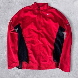 Nike Men's Red and Black Shirt